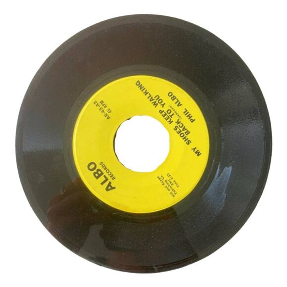 Phil Albo Ballad of John F Kennedy JFK My Shoes Keep Walking 45 RPM Vinyl 1963 - Picture 2 of 2